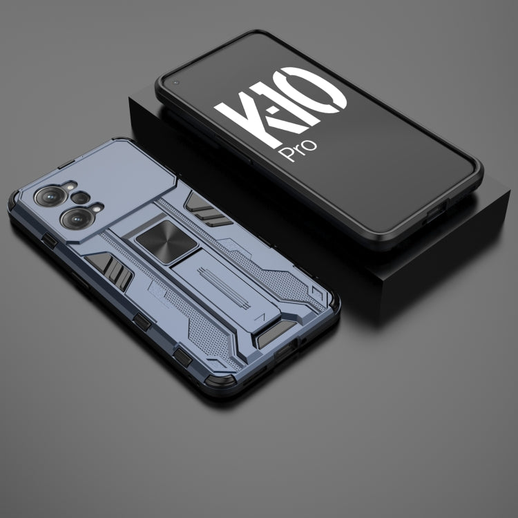For OPPO K10 Pro Supersonic PC + TPU Shock-proof Protective Phone Case with Holder