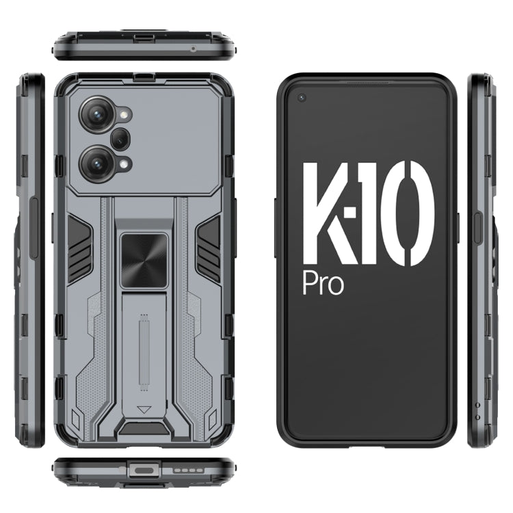 For OPPO K10 Pro Supersonic PC + TPU Shock-proof Protective Phone Case with Holder
