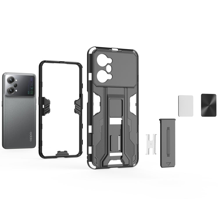 For OPPO K10 Pro Supersonic PC + TPU Shock-proof Protective Phone Case with Holder
