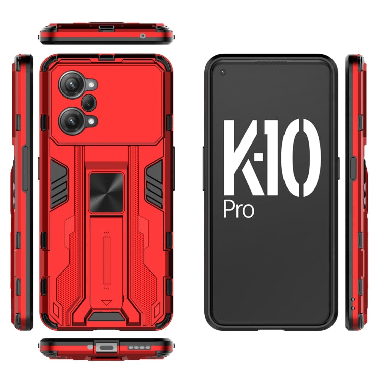 For OPPO K10 Pro Supersonic PC + TPU Shock-proof Protective Phone Case with Holder