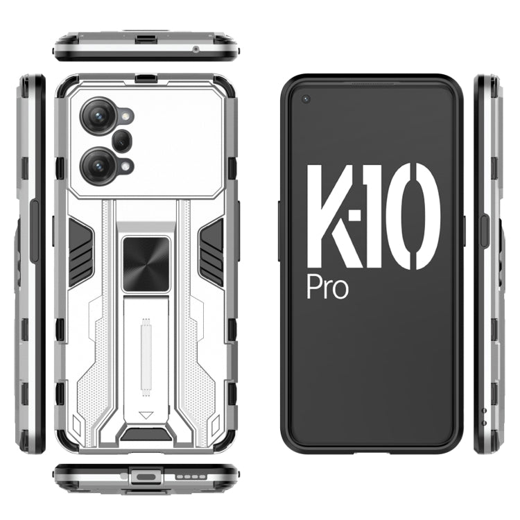 For OPPO K10 Pro Supersonic PC + TPU Shock-proof Protective Phone Case with Holder