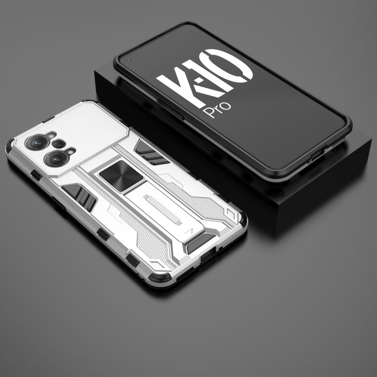 For OPPO K10 Pro Supersonic PC + TPU Shock-proof Protective Phone Case with Holder