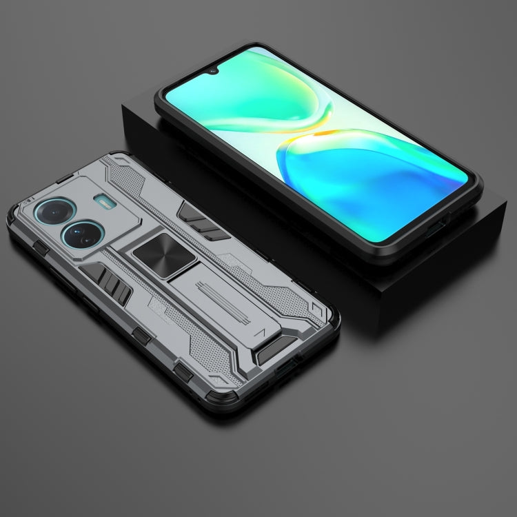 For vivo S15e Supersonic PC + TPU Shock-proof Protective Phone Case with Holder