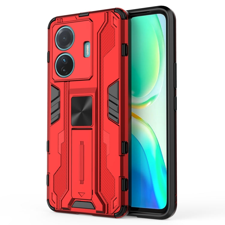 For vivo S15e Supersonic PC + TPU Shock-proof Protective Phone Case with Holder