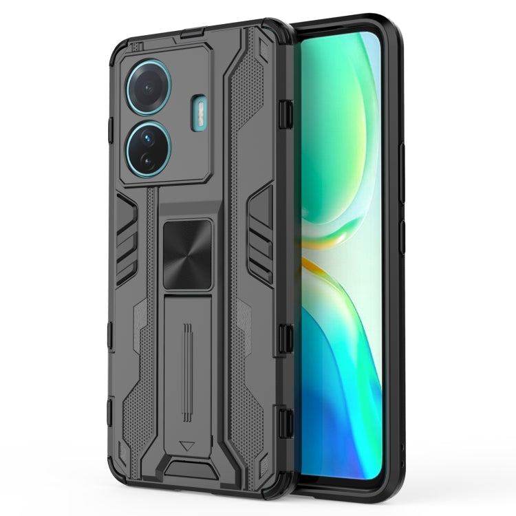 For vivo S15e Supersonic PC + TPU Shock-proof Protective Phone Case with Holder
