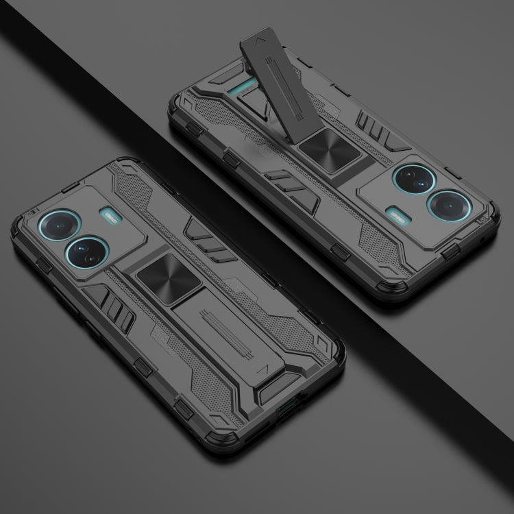 For vivo S15e Supersonic PC + TPU Shock-proof Protective Phone Case with Holder