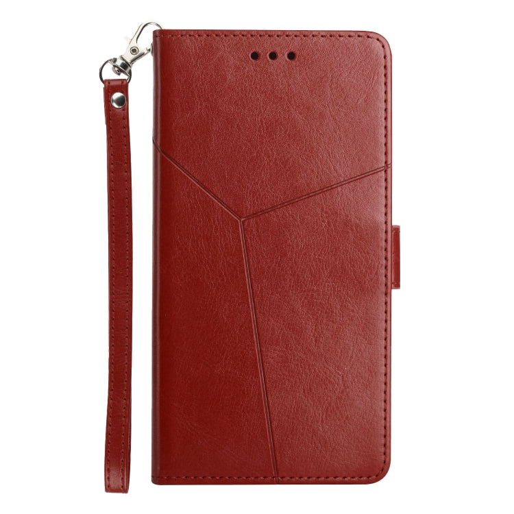 For iPhone 14 Pro Max Y Stitching Horizontal Flip Leather Phone Case
