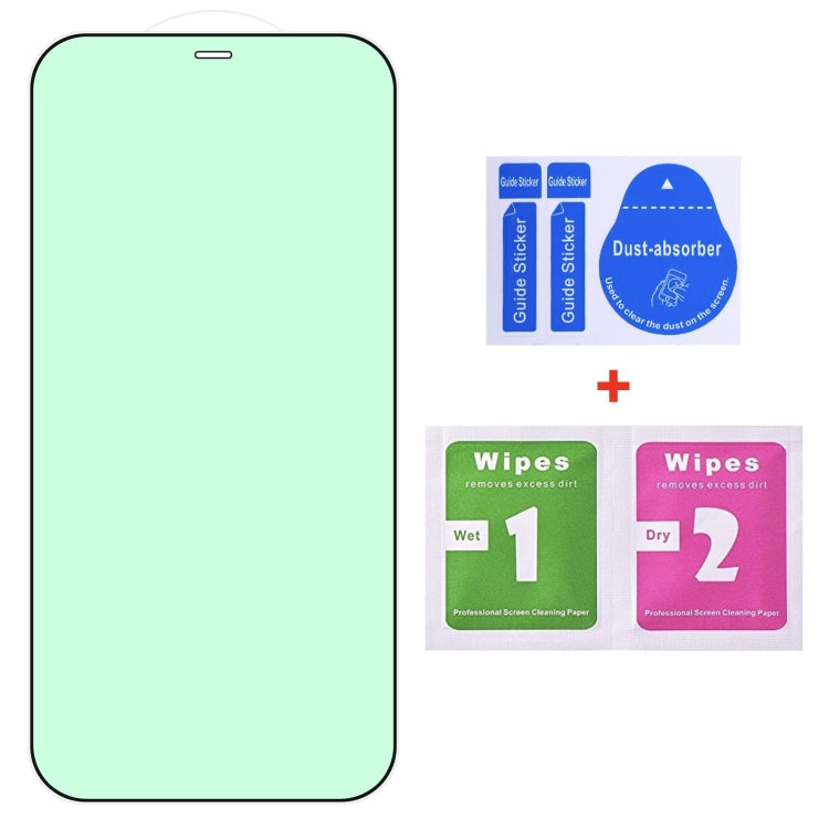 For iPhone 12 Pro Max Green Light Eye Protection Tempered Glass Film
