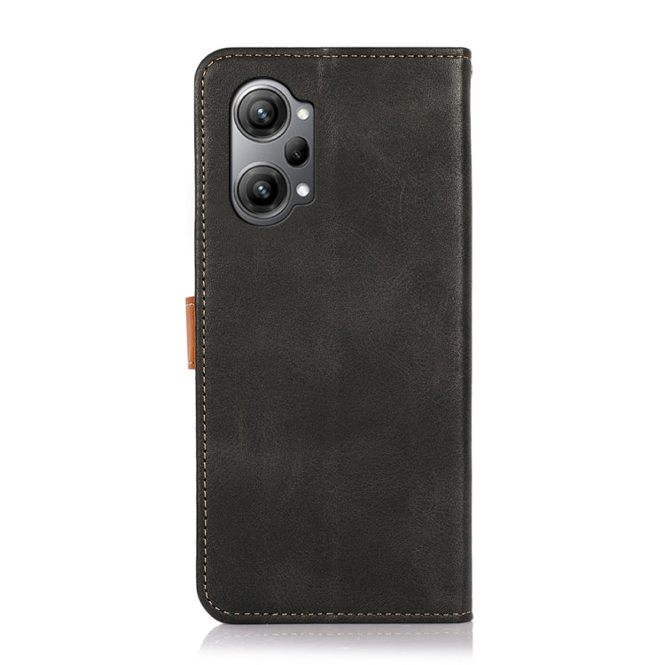 For OPPO K10 Pro 5G Chinese KHAZNEH Dual-color Cowhide Texture Leather Phone Case