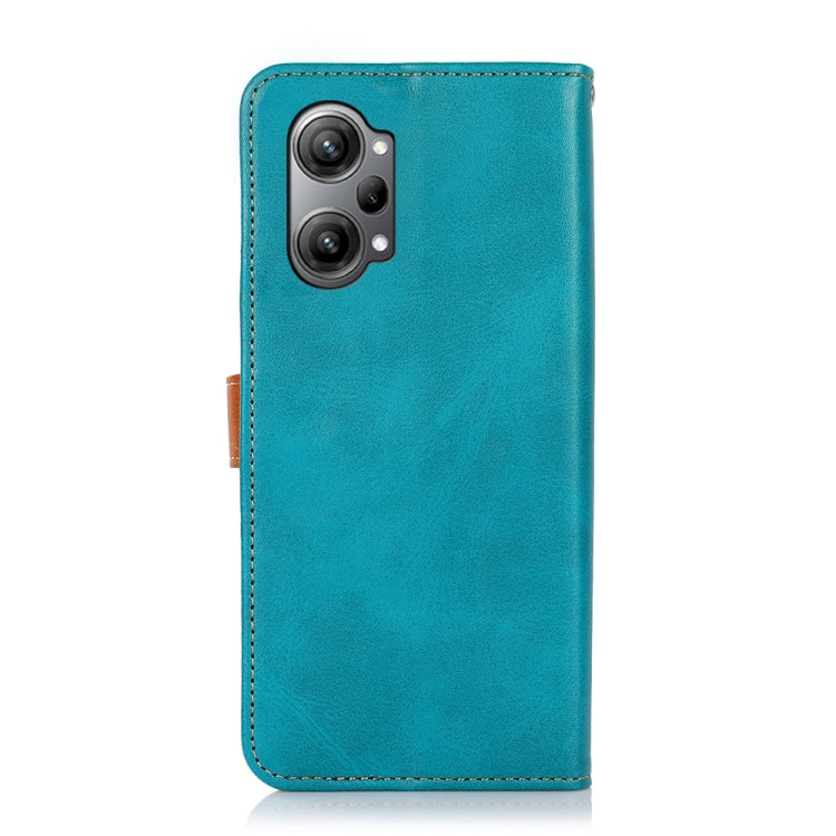 For OPPO K10 Pro 5G Chinese KHAZNEH Dual-color Cowhide Texture Leather Phone Case