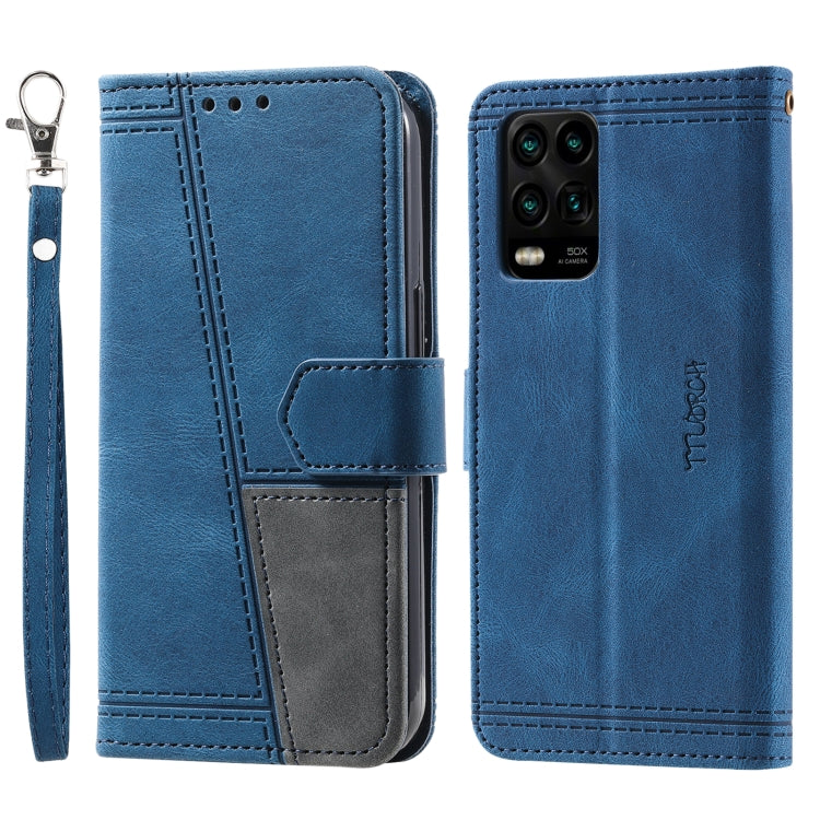 For Xiaomi Redmi 10 Splicing Leather Phone Case