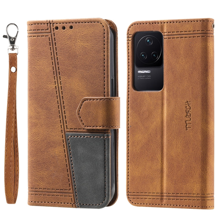 For Xiaomi Redmi K50/K50 Pro Splicing Leather Phone Case