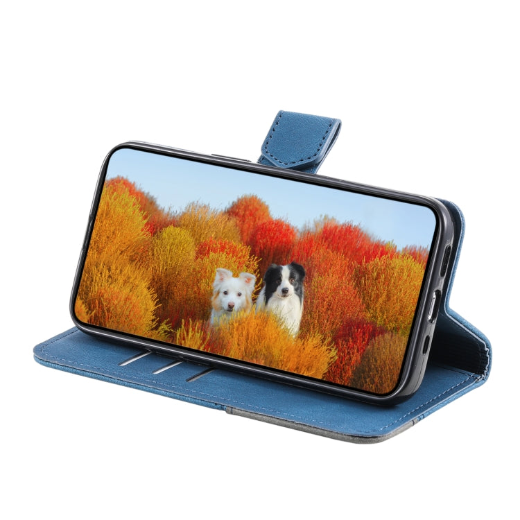 For Xiaomi Redmi Note 10 4G Splicing Leather Phone Case