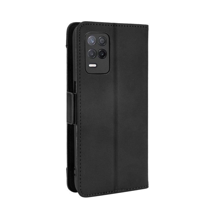 For OPPO Realme 9 5G India / V13 5G / 8 5G Skin Feel Calf Texture Card Slots Leather Phone Case