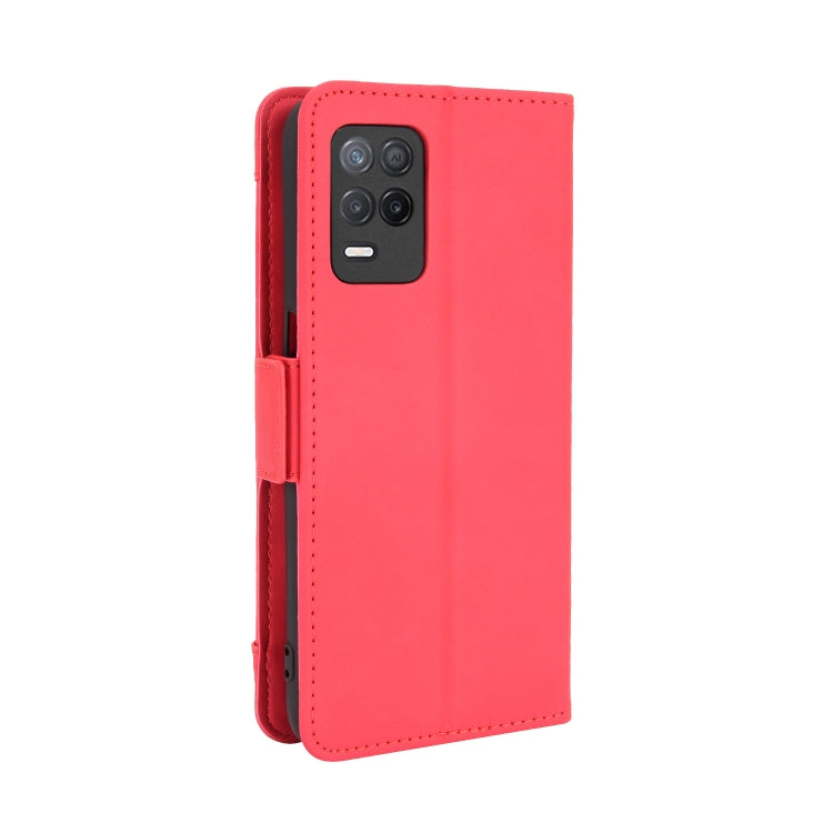 For OPPO Realme 9 5G India / V13 5G / 8 5G Skin Feel Calf Texture Card Slots Leather Phone Case