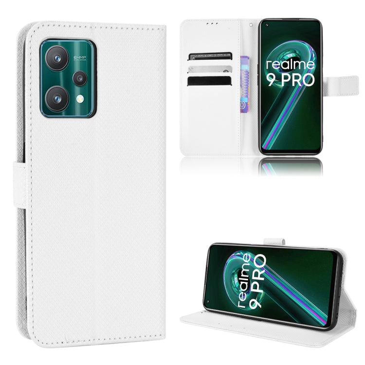 For OPPO Realme 9 5G Global / 9 Pro Diamond Texture Leather Phone Case