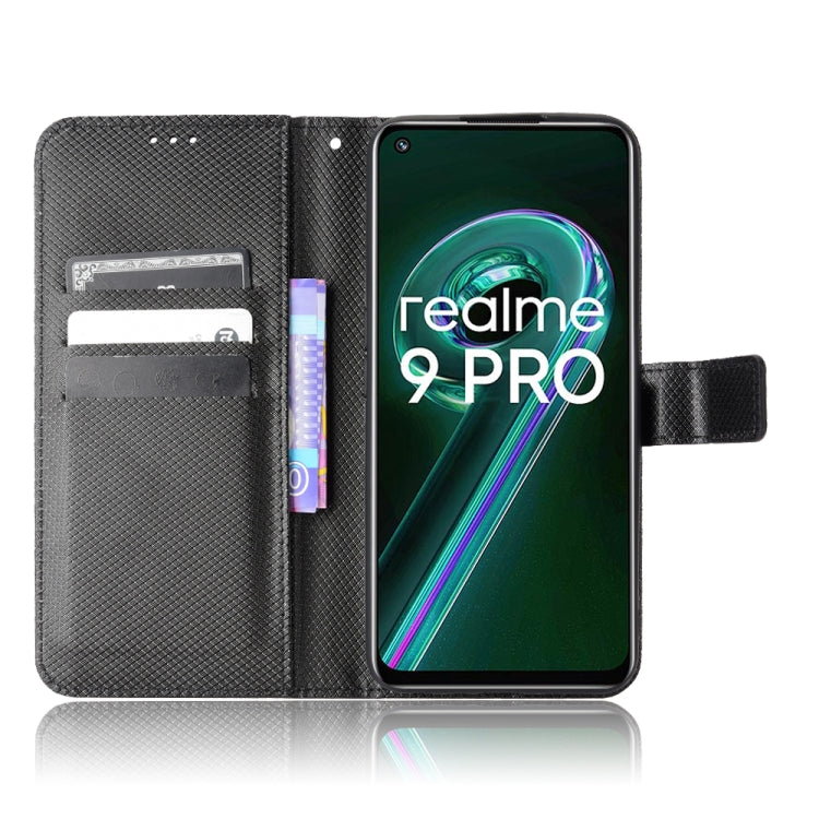 For OPPO Realme 9 5G Global / 9 Pro Diamond Texture Leather Phone Case