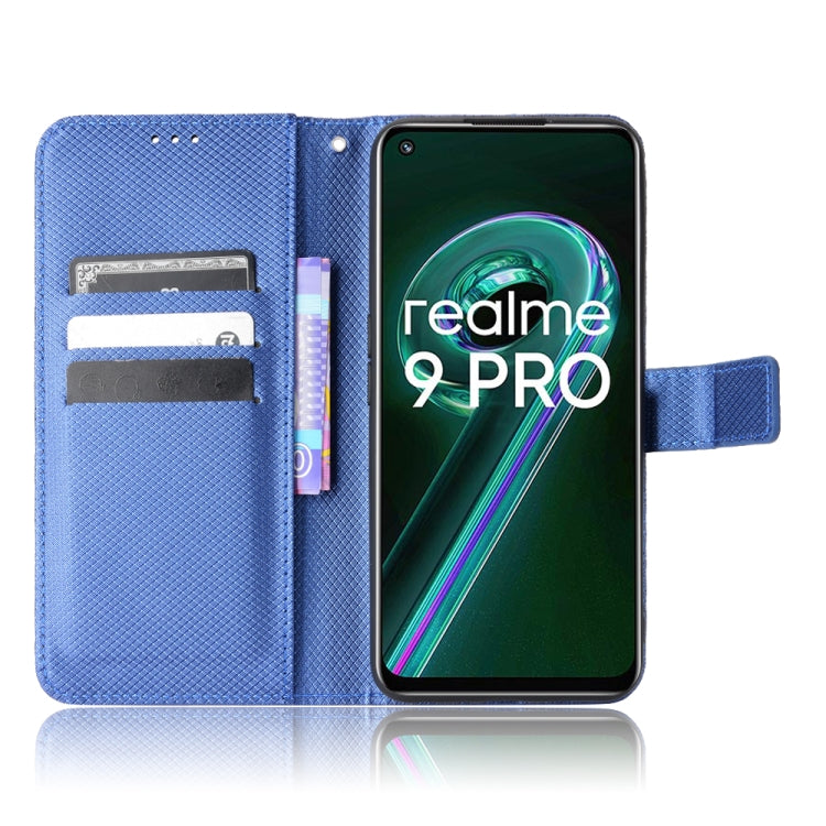 For OPPO Realme 9 5G Global / 9 Pro Diamond Texture Leather Phone Case