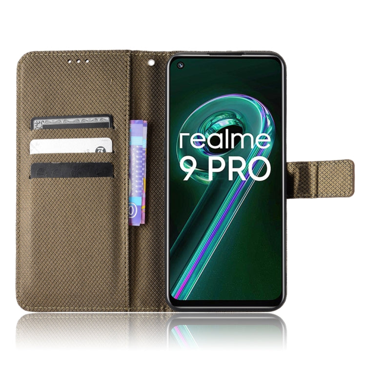 For OPPO Realme 9 5G Global / 9 Pro Diamond Texture Leather Phone Case