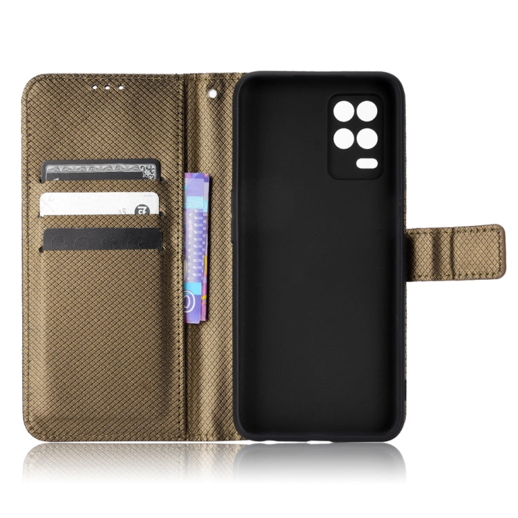 For OPPO Realme 9 5G India / V13 5G / 8 5G Diamond Texture Leather Phone Case