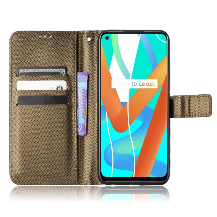 For OPPO Realme 9 5G India / V13 5G / 8 5G Diamond Texture Leather Phone Case