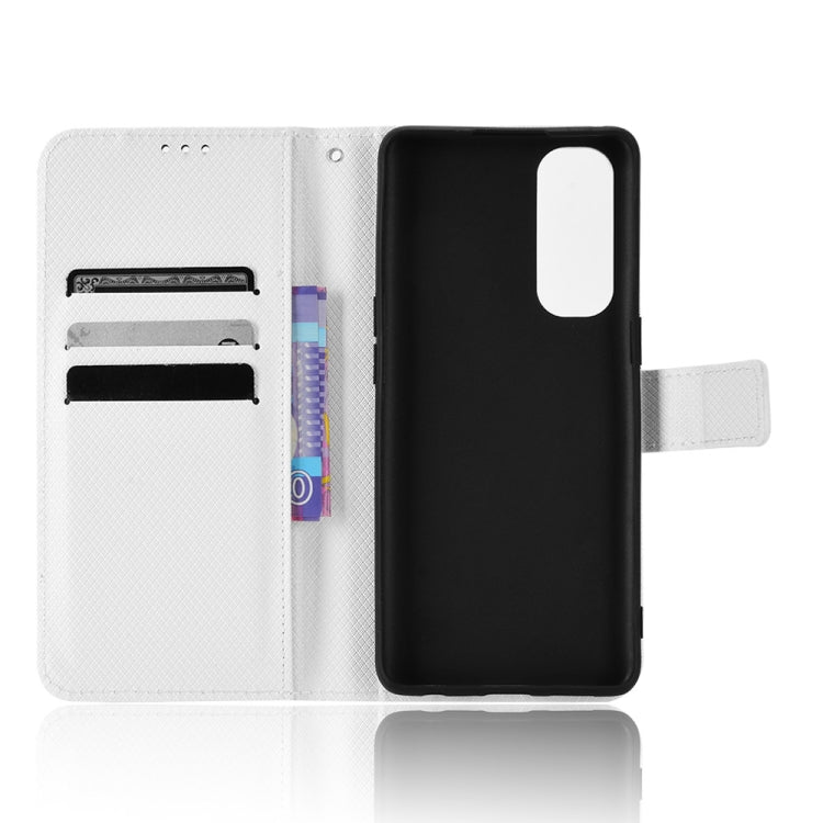 For OPPO Reno4 Pro Global&India&Southeast Asia Diamond Texture Leather Phone Case