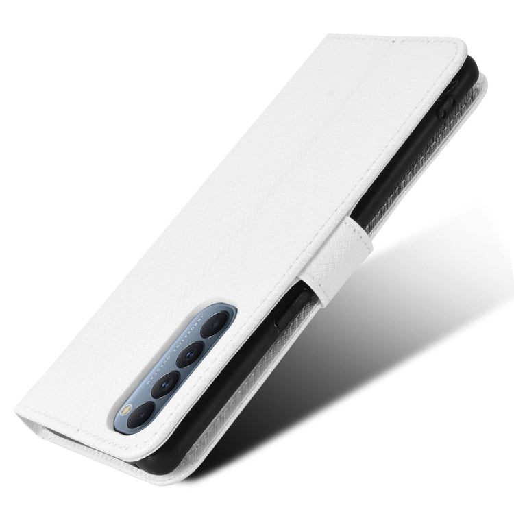 For OPPO Reno4 Pro Global&India&Southeast Asia Diamond Texture Leather Phone Case