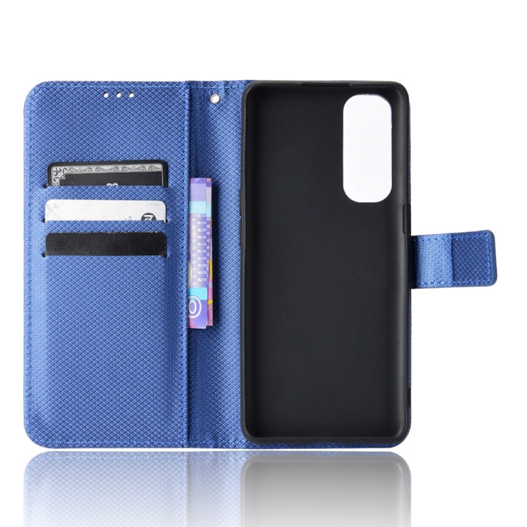 For OPPO Reno4 Pro Global&India&Southeast Asia Diamond Texture Leather Phone Case