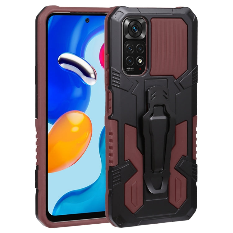 For Xiaomi Redmi Note 11S Armor Warrior PC + TPU Phone Case