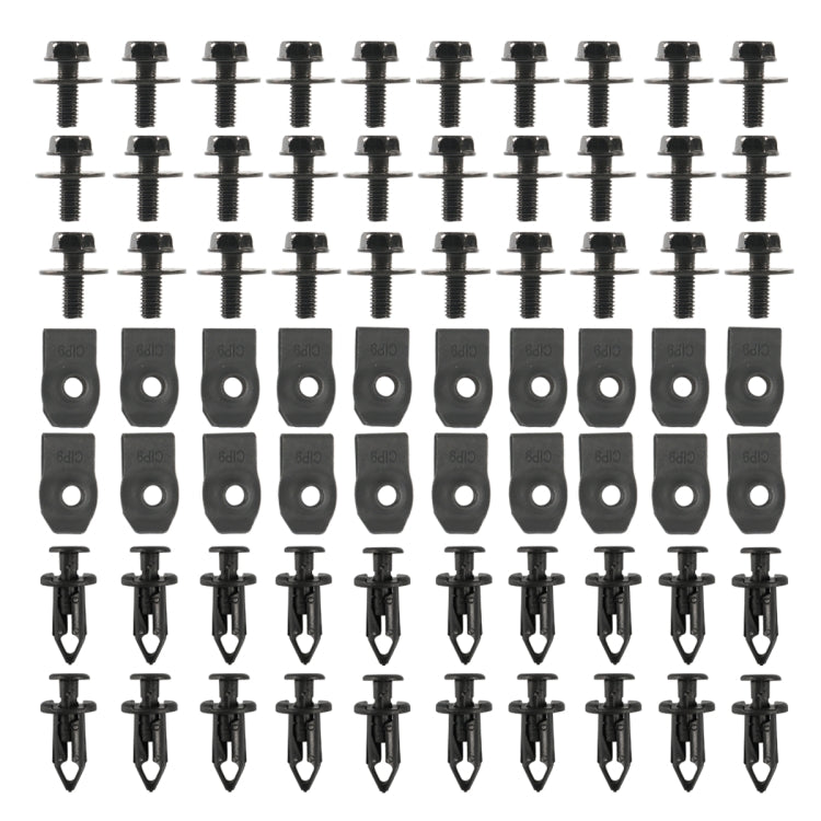 A6855 70 in 1 Car Hood Fender Bumper Fixing Kit for Infiniti G35 Sedan 2003-2008