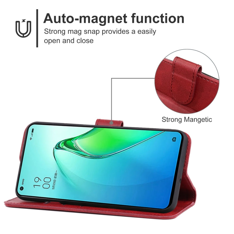 For OPPO Reno8 Leather Phone Case