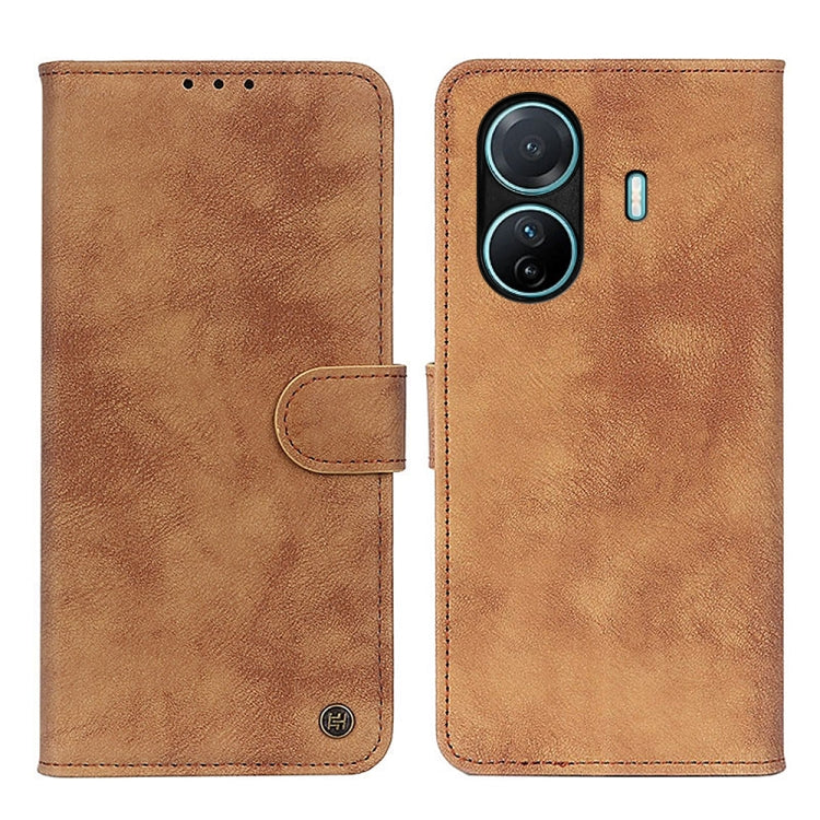 For vivo S15e 5G Foreign Antelope Texture Magnetic Buckle Leather Phone Case