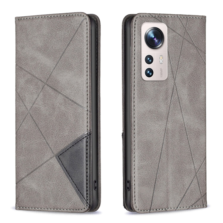 For Xiaomi 12 Lite Prismatic Invisible Magnetic Leather Phone Case