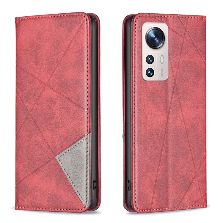 For Xiaomi 12 Lite Prismatic Invisible Magnetic Leather Phone Case