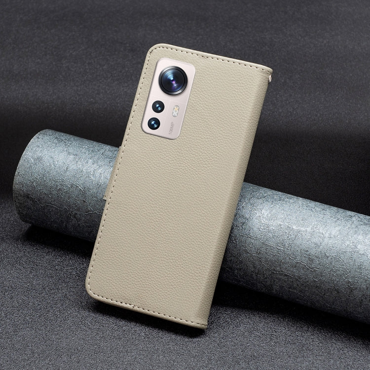 For Xiaomi 12 Lite Litchi Texture Pure Color Leather Phone Case