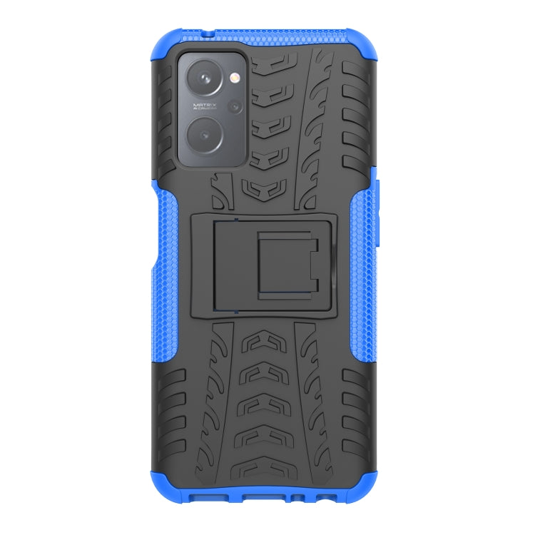For OPPO Realme 9i Tire Texture TPU + PC Phone Case with Holder