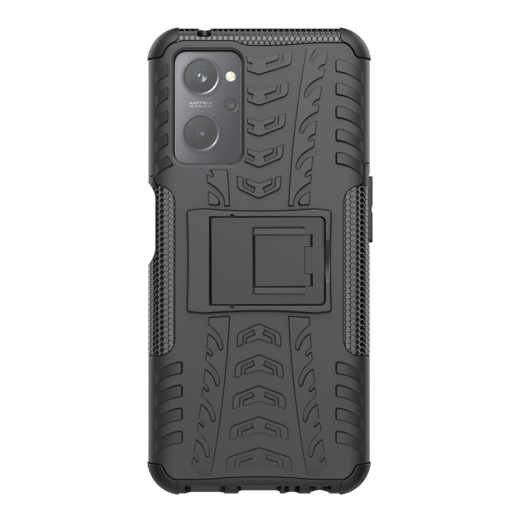 For OPPO Realme 9i Tire Texture TPU + PC Phone Case with Holder