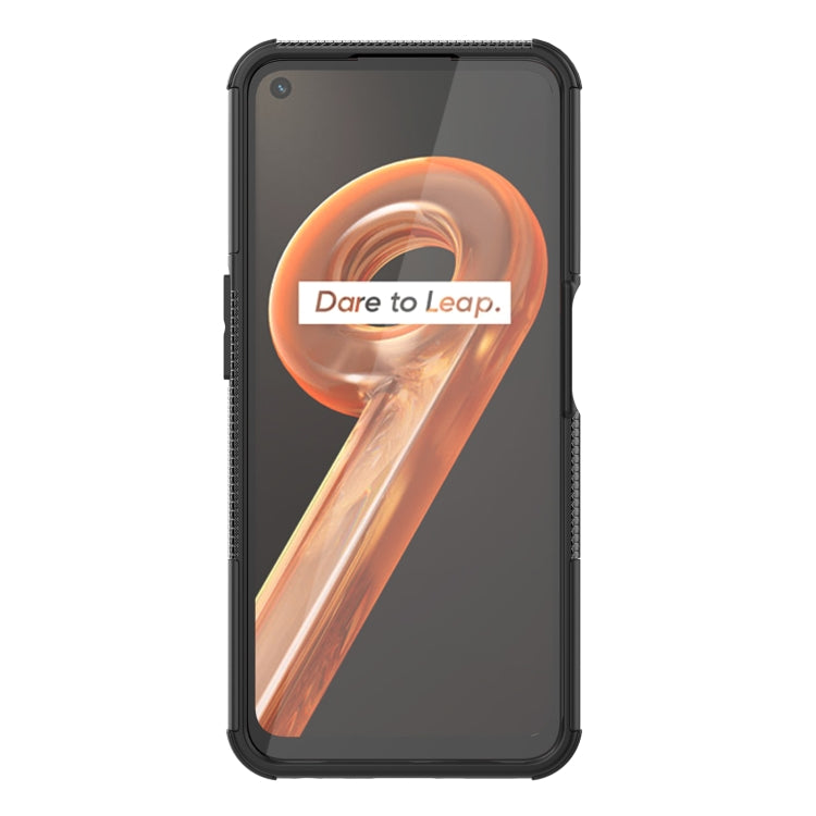 For OPPO Realme 9i Tire Texture TPU + PC Phone Case with Holder