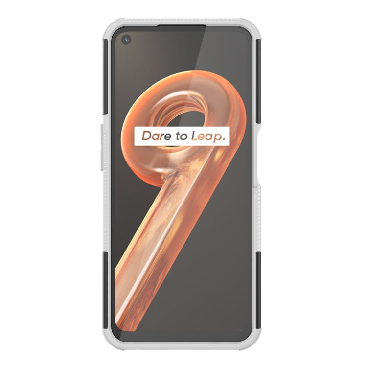 For OPPO Realme 9i Tire Texture TPU + PC Phone Case with Holder