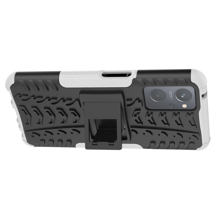 For OPPO Realme 9i Tire Texture TPU + PC Phone Case with Holder