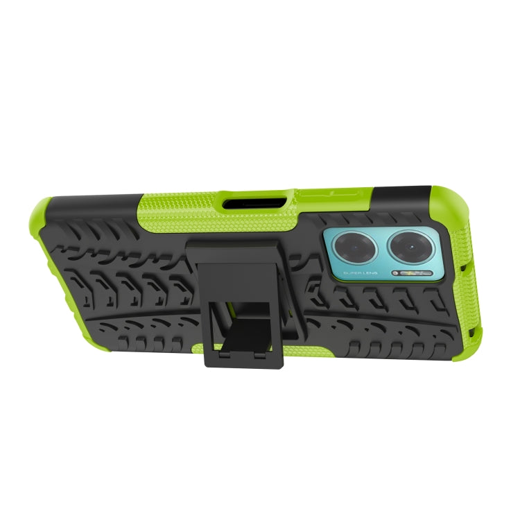 For Xiaomi Redmi Note 11E 5G Tire Texture TPU + PC Phone Case with Holder