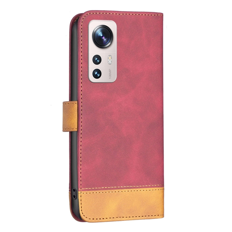 For Xiaomi 12 Lite BF11 Color Matching Skin Feel Leather Phone Case