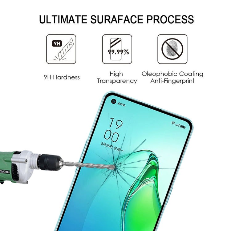 25 PCS Full Glue Cover Screen Protector Tempered Glass Film For OPPO Reno8 Pro
