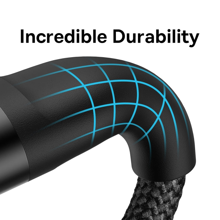 Baseus Flash Series II 1.5m 3 in 1 Type-C to Micro USB + 8 Pin + Type-C 100W Fast Charging Cable