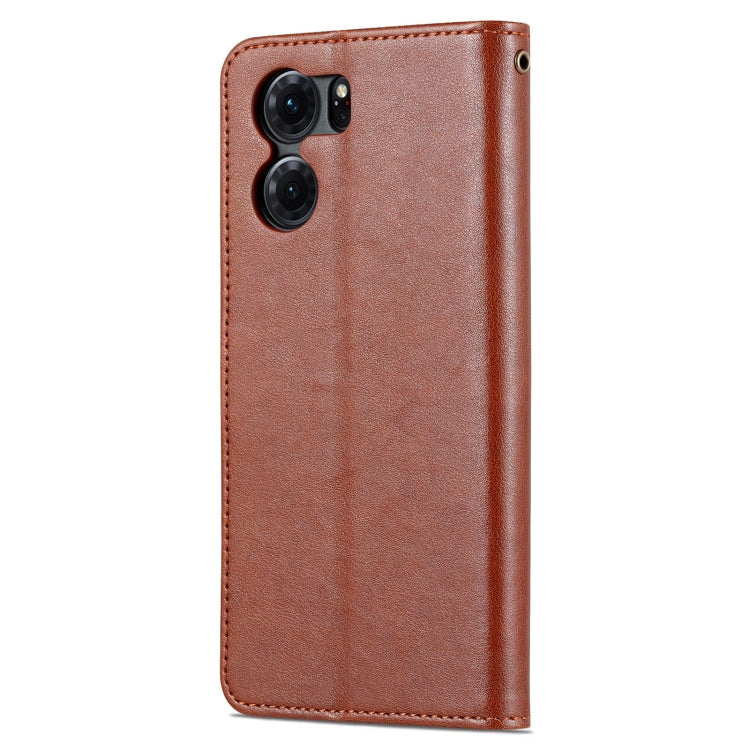 For OPPO K10 AZNS Sheepskin Texture Flip Leather Phone Case