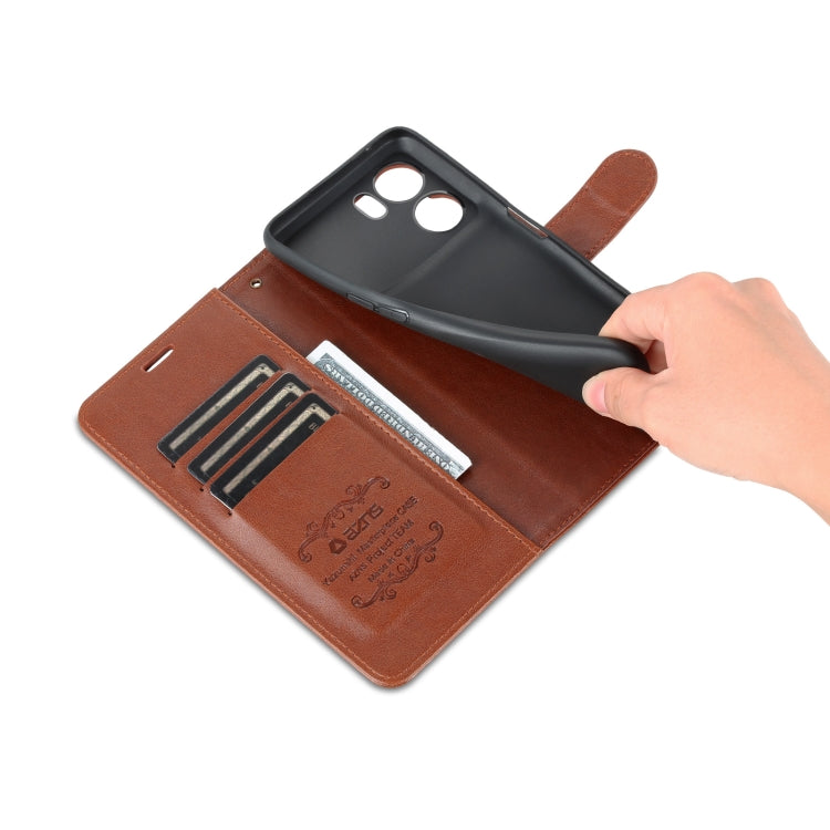 For OPPO K10 AZNS Sheepskin Texture Flip Leather Phone Case