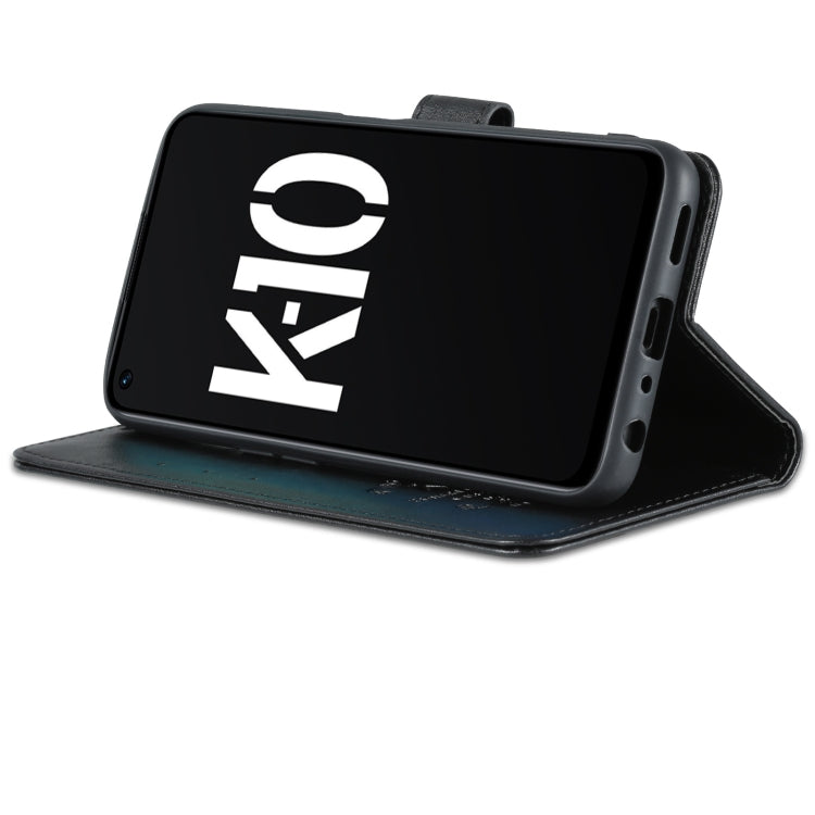 For OPPO K10 AZNS Sheepskin Texture Flip Leather Phone Case