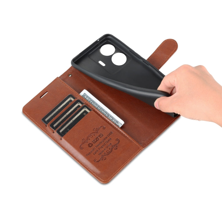 For vivo S15e AZNS Sheepskin Texture Flip Leather Phone Case