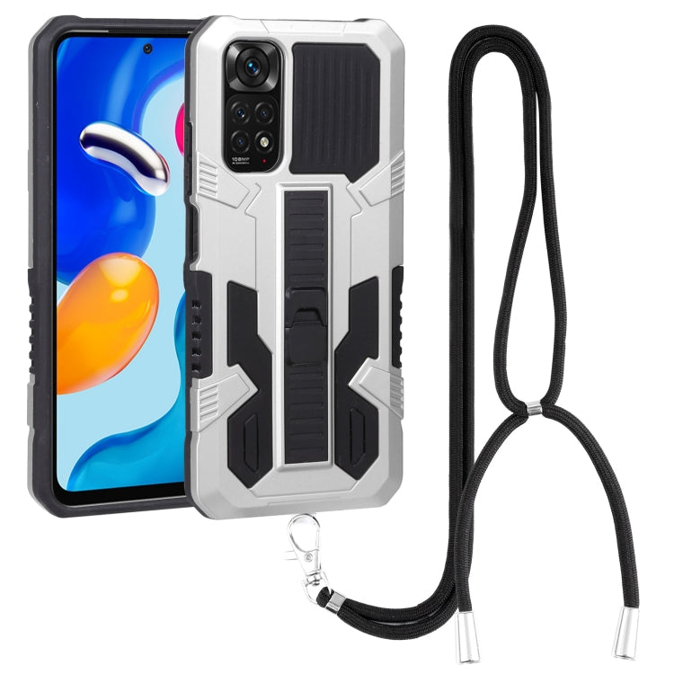 For Xiaomi Redmi Note 11S Vanguard Lanyard Kickstand TPU + PC Phone Case