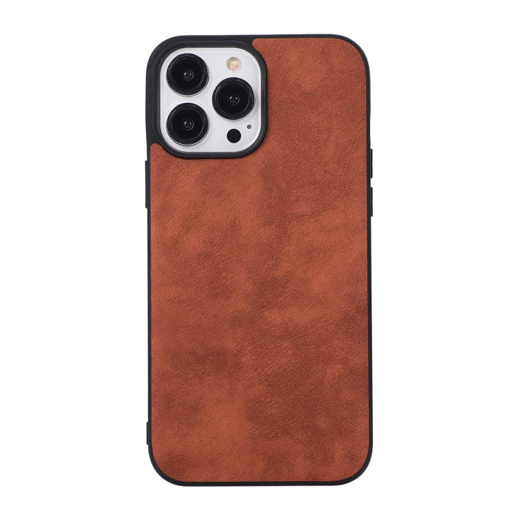 For iPhone 13 Pro Max Morocco Texture PU+TPU+PC Shockproof Phone Case